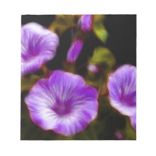 Paars Petunias Notitieblok