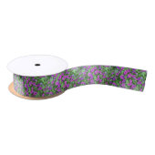 Paars Petunias Ribbon Lint (Spoel)