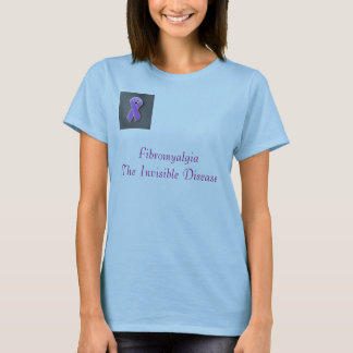 paars_pin, fibromyalgieOnzichtbare ziekte T-shirt