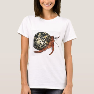 Paars Pincher Hermit Crab Design T-shirt