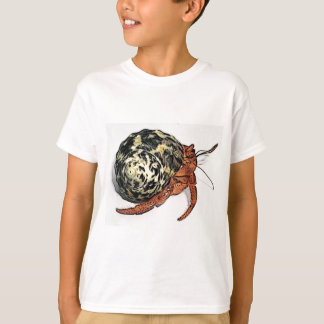 Paars Pincher Hermit Crab Design T-shirt