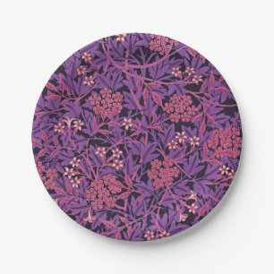 Paars Pink Jasmine van William Morris Papieren Bordje