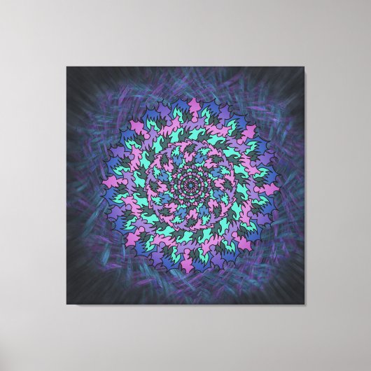 Paars Pinrad Canvas Afdruk (Voorkant)