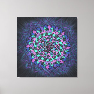 Paars Pinrad Canvas Afdruk