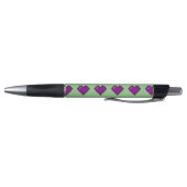 Paars Pixel Heart Pattern Pen (Bodem)