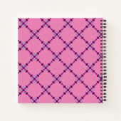 Paars Pixelated Pattern Notitieboek (Achterkant)
