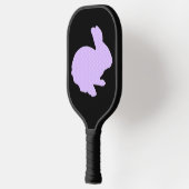 Paars Polka Dot Bunny Rabbit Pickleball Paddle (Links)
