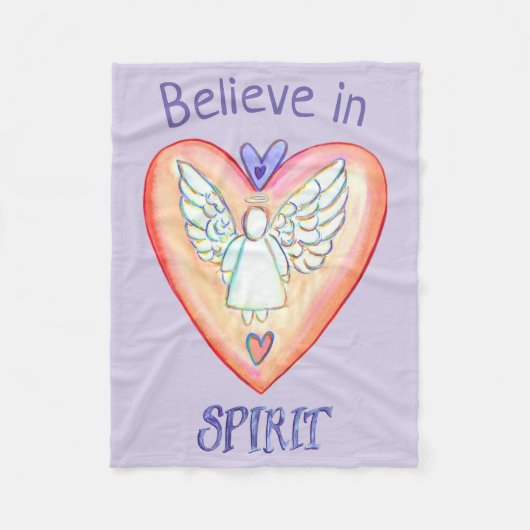 Paars Prayer Angel Blanket Fleece Deken (Voorkant)