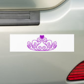 PAARS PRINCIPE TIARA GRAPHIC CROWN  BUMPERSTICKER (Op auto)