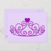PAARS PRINCIPE TIARA GRAPHIC CROWN  P BRIEFKAART (Voorkant / Achterkant)