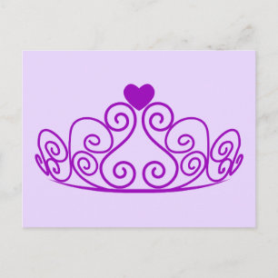 PAARS PRINCIPE TIARA GRAPHIC CROWN P BRIEFKAART