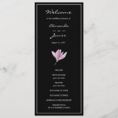 Paars programma voor de uitreiking van het Floral  (Voorkant)