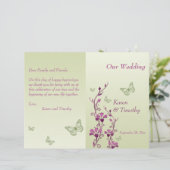 Paars programma voor groene vlinder (Staand voorkant)