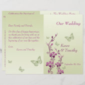 Paars programma voor groene vlinder (Voorkant / Achterkant)