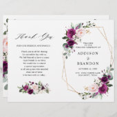 Paars programma voor het weddenschap tussen rozen  (Voorkant / Achterkant)