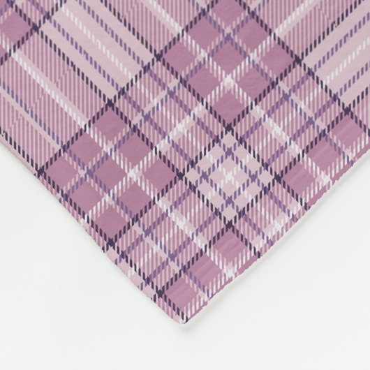 Paars Pset Dachshund Fleece Blanket (Hoek)