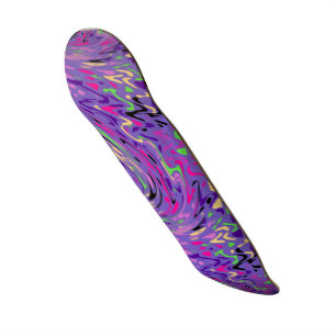 Paars Psychedelic Swirl Skateboard