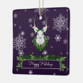 Paars rendierkeramisch Ornament (Links)