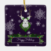 Paars rendierkeramisch Ornament (Voorkant)