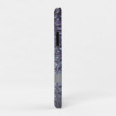 Paars retiel digitaal leder, zilver Case-Mate iPhone case (Achterkant/rechts)