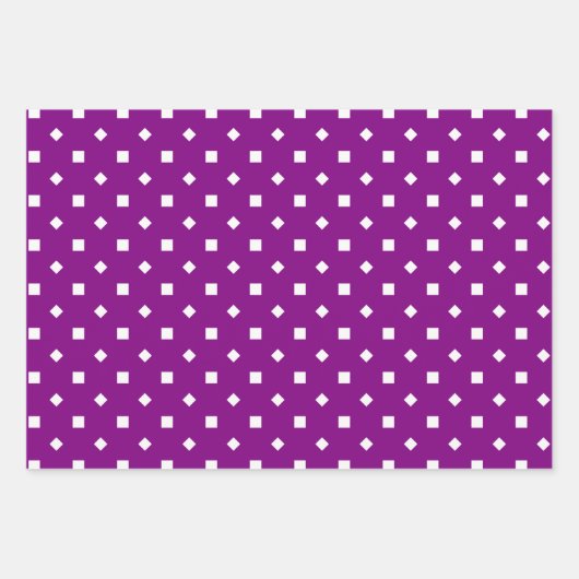 Paars Rood Groen Geometrisch Vormpatroon Inpakpapier Vel (Voorkant)