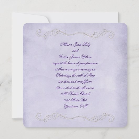 Paars Roos Kaart (Achterkant)