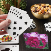 Paars roos pokerkaarten (Insitu)