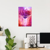 paars roos poster (Thuiskantoor)