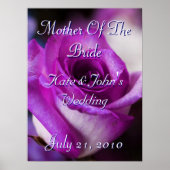 Paars Roos Poster (Voorkant)