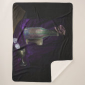 PAARS ROOS SHERPA DEKEN (Voorkant)