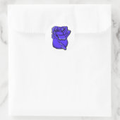 Paars Roos Sticker (Tas)
