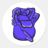 Paars Roos Sticker (Voorkant)