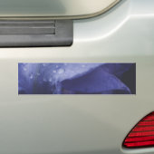 Paars Roos ventilator Bumpersticker (Op auto)