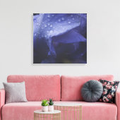 Paars Roos ventilator Canvas Afdruk (Insitu (Woonkamer))