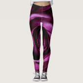 Paars Roos ventilator Leggings (Voorkant)