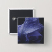 Paars Roos ventilator Vierkante Button 5,1 Cm (Voorkant /achterkant)