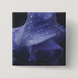 Paars Roos ventilator Vierkante Button 5,1 Cm