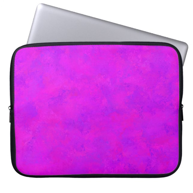 Paars roze Abstract patroon Laptop Sleeve (Voorkant)