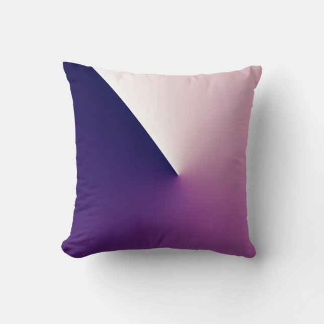 Paars Roze Abstracte Kunst Worp Kussen Cushion (Voorkant)