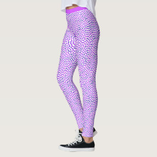 Paars roze blauw meisje met rendy chic Stipple Pat Leggings
