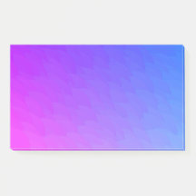Paars roze blauw ombre vlammenpatroon Jumbo Post