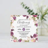 Paars Roze Botanische kerstmankreeften Kaart (Staand voorkant)