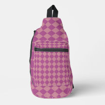 Paars Roze Geruite Diamant Patroon