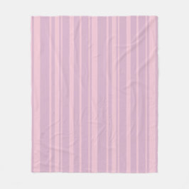 Paars & Roze Lijnpatroon Fleece Deken