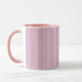 Paars & Roze Lijnpatroon Mok