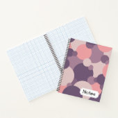 Paars-roze moleculen Spiraal Notebook Notitieboek (Binnen)