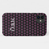  Paars Roze | Monogram | STAR VAN DAVID Otte Case-Mate iPhone Case (Achterkant (horizontaal))