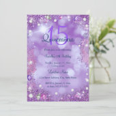 Paars-roze Ocean Sky Birthday Partij Kaart (Staand voorkant)