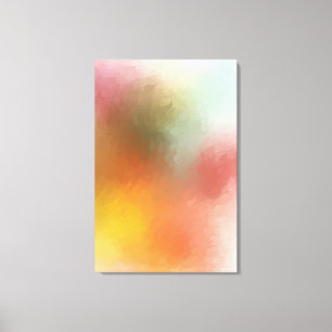 Paars roze roze roodgeel blauw modern kleurrijk canvas afdruk
