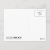 Paars Rozen Briefkaart (Achterkant)